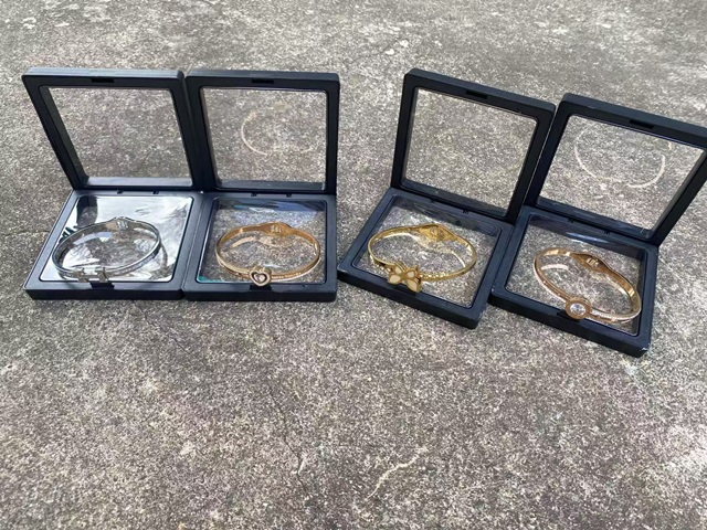 Ring display case front view